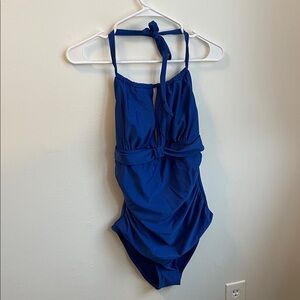 NWT Smismivo Tummy Control Green Halter One-Piece Swimsuit